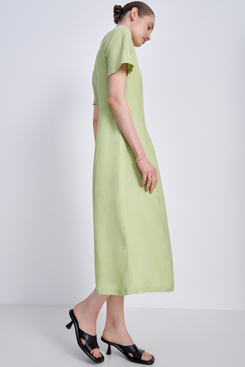 Платье миди с коротким рукавом, Модель FSE11061, Фото №3