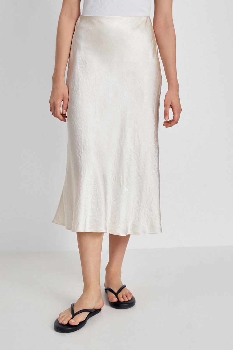 Атласная юбка миди, Модель FSE51011, Фото №2