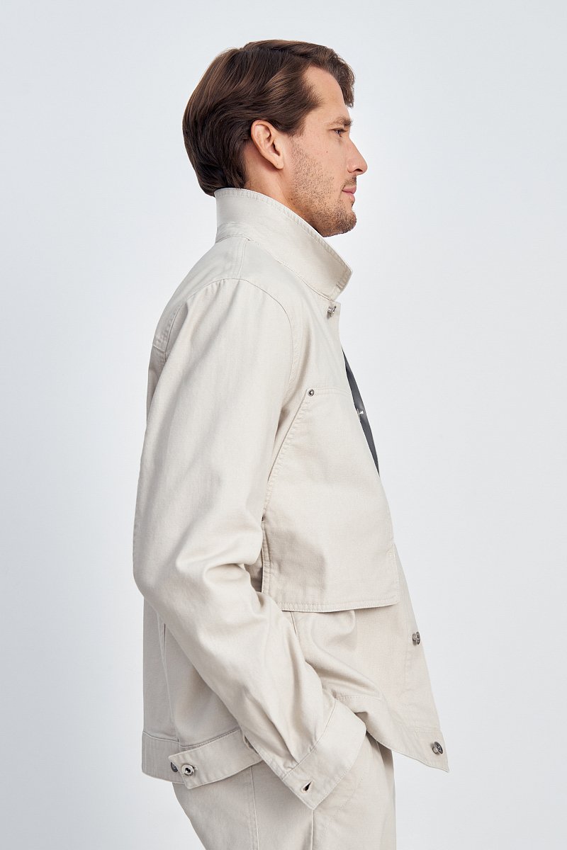 Джинсовая куртка с карманами, Модель FSE21005, Фото №4