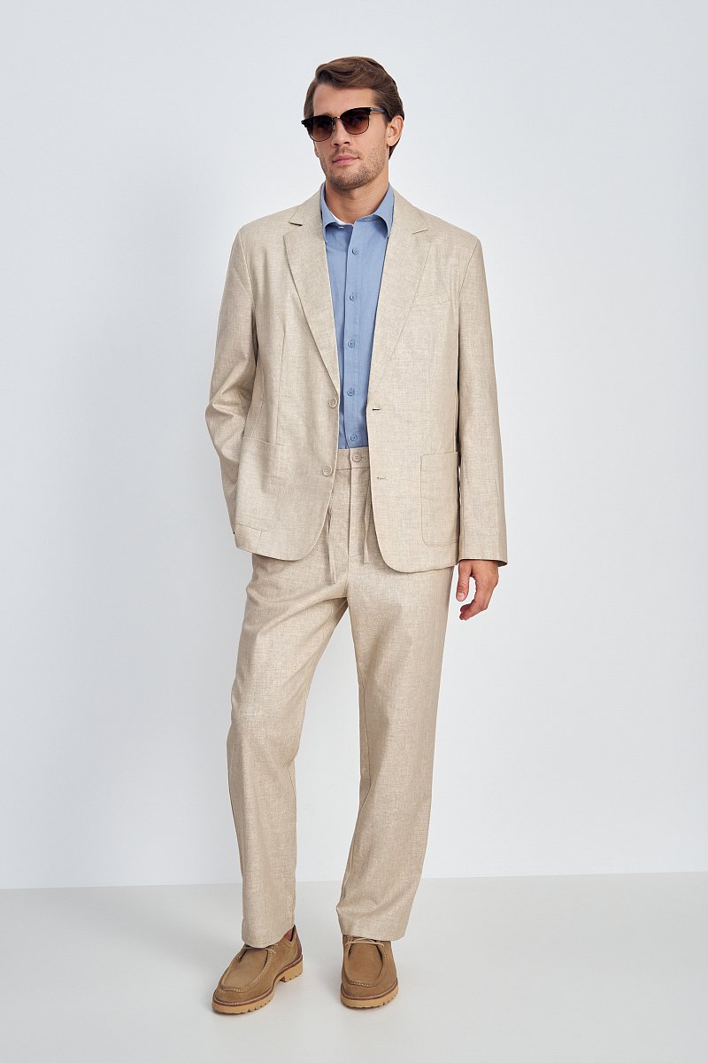 Пиджак однобортный с карманами, Модель FSE21010, Фото №2