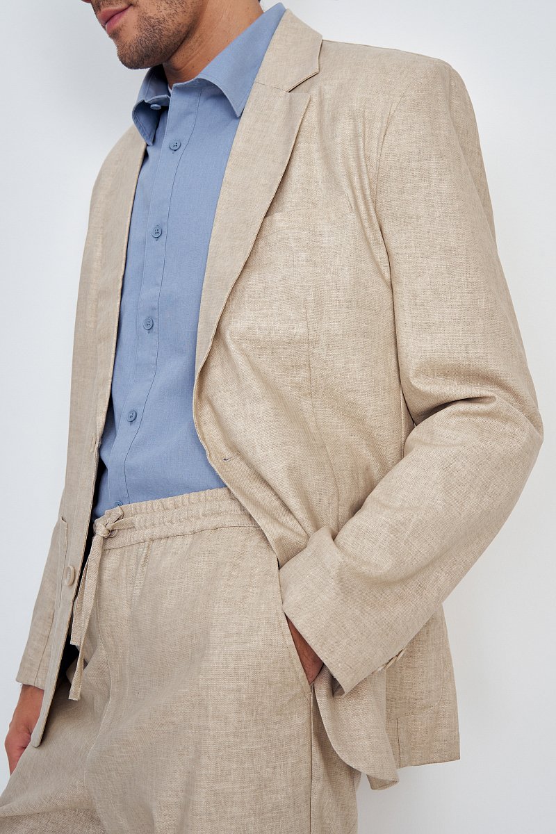 Пиджак однобортный с карманами, Модель FSE21010, Фото №3