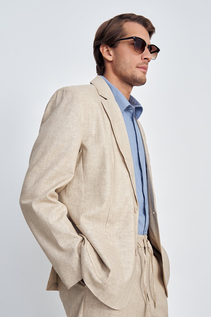 Пиджак однобортный с карманами, Модель FSE21010, Фото №4