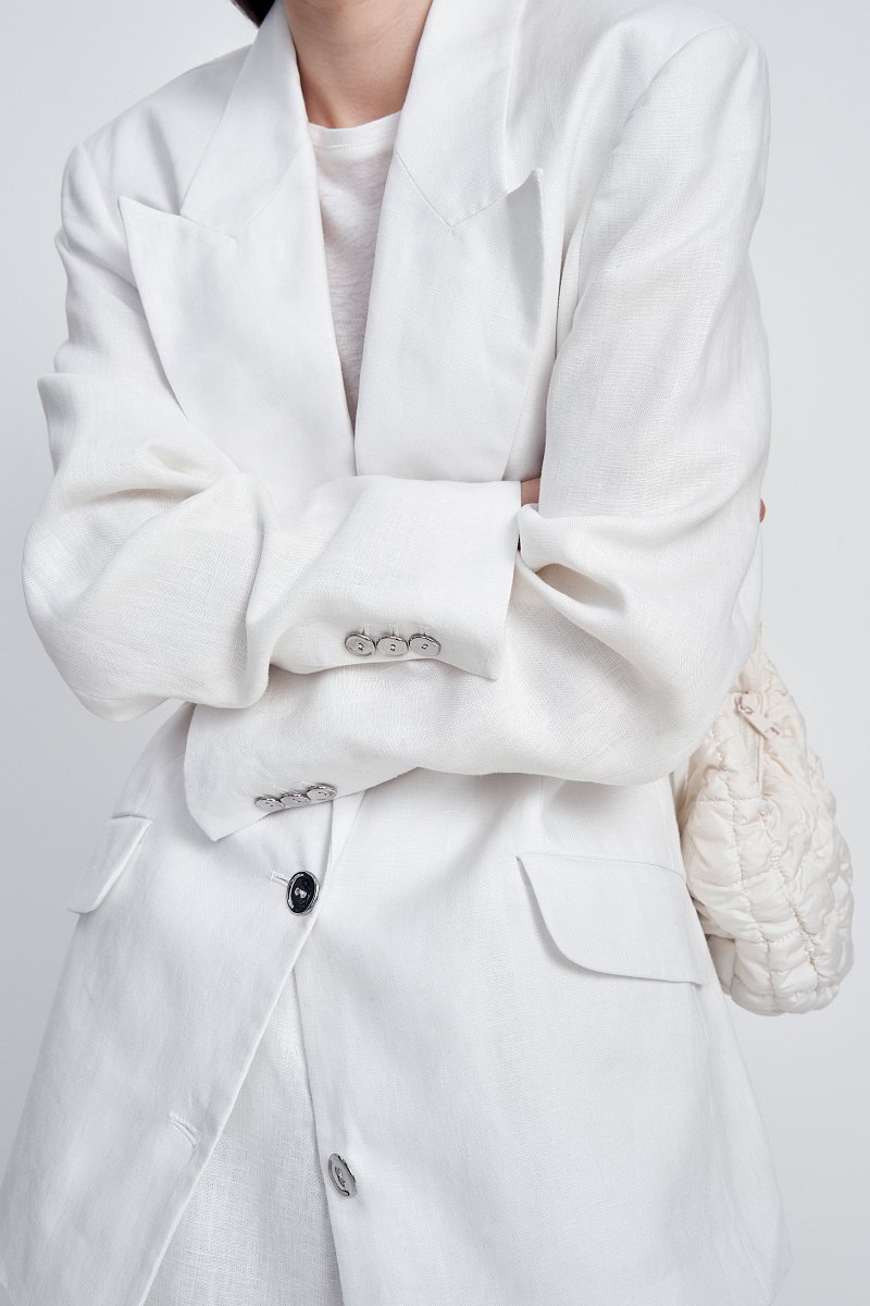 Жакет однобортный с карманами, Модель FSE11026, Фото №3