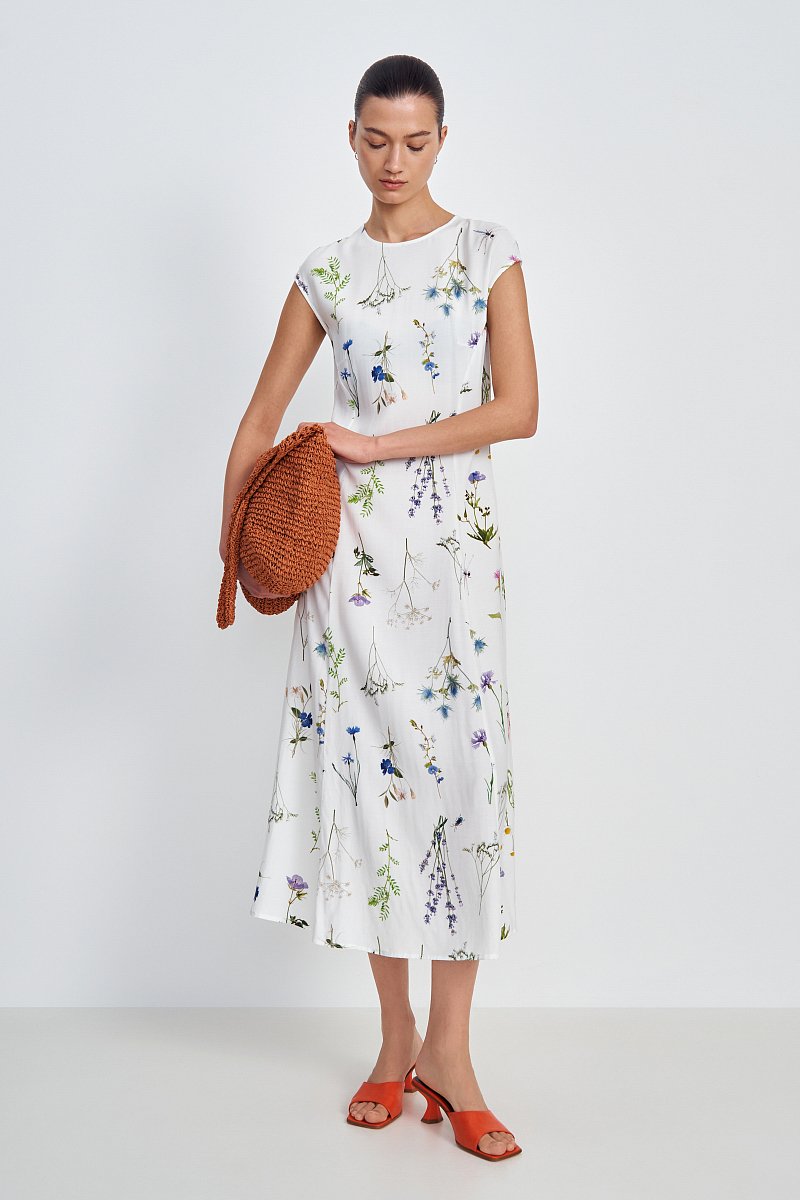 Платье макси с цветочным принтом, Модель FSE110111, Фото №1