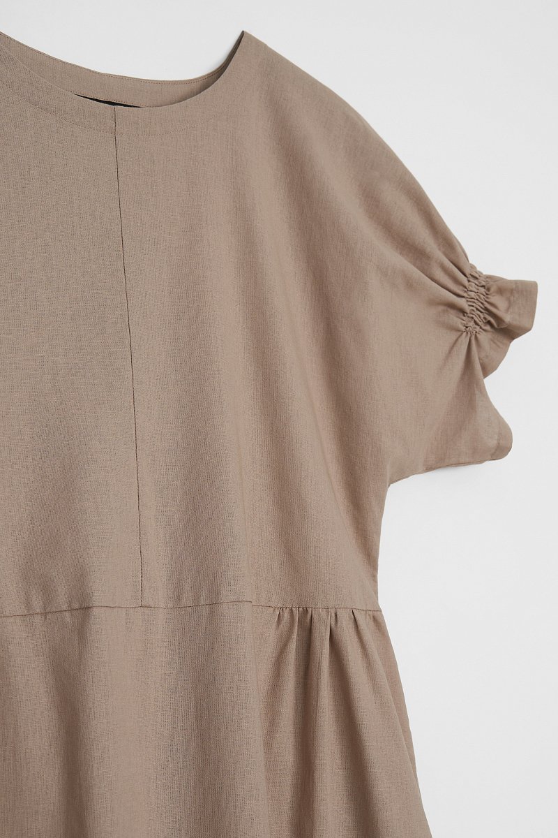 Платье миди изо льна, Модель FSE11003, Фото №7