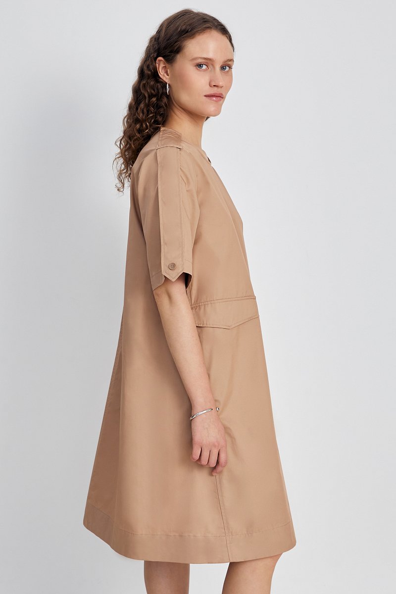 Платье с карманами из хлопка, Модель FSE110269, Фото №4