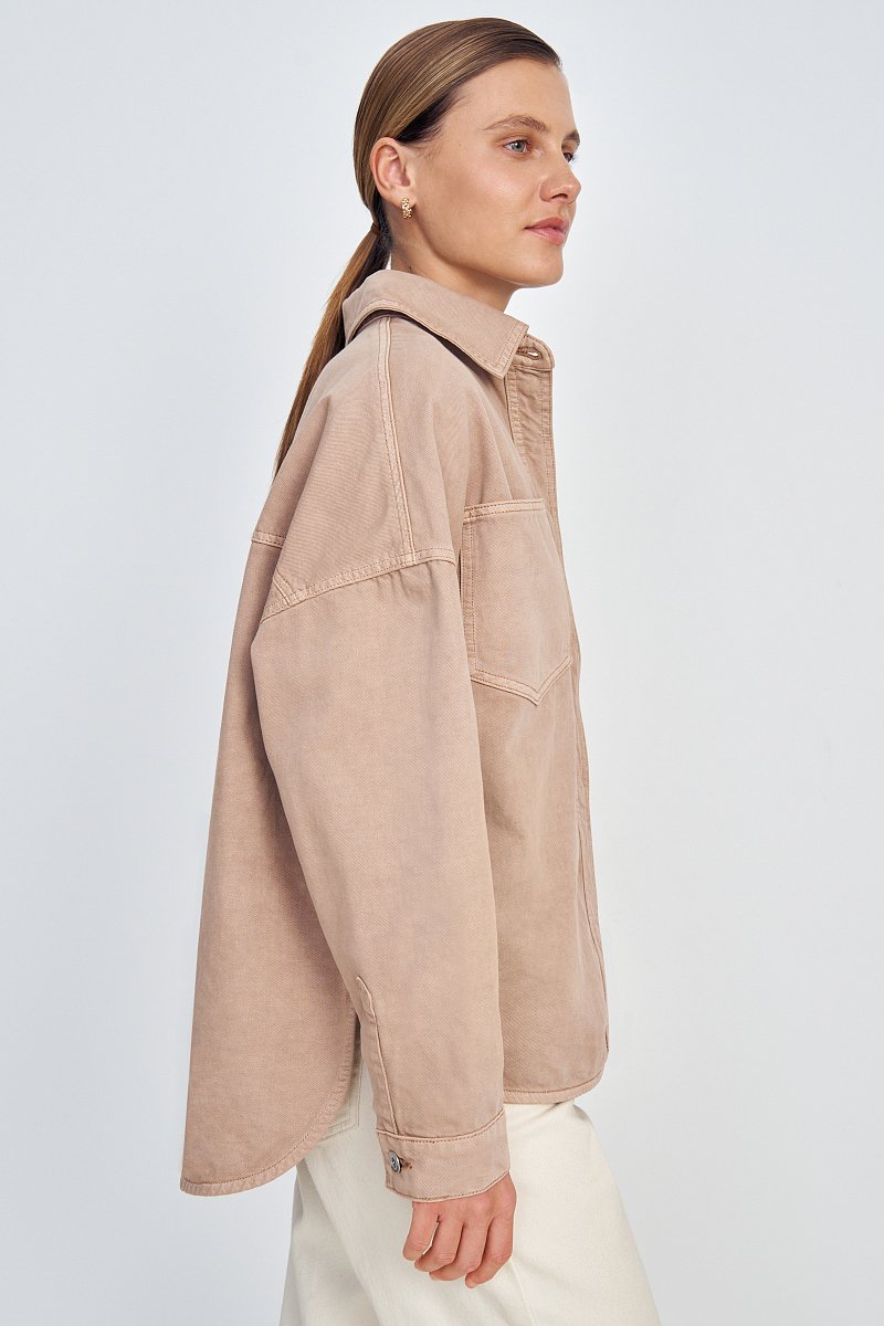 Джинсовая куртка с карманами, Модель FSE15028, Фото №4