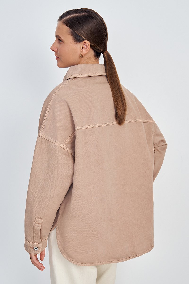Джинсовая куртка с карманами, Модель FSE15028, Фото №5