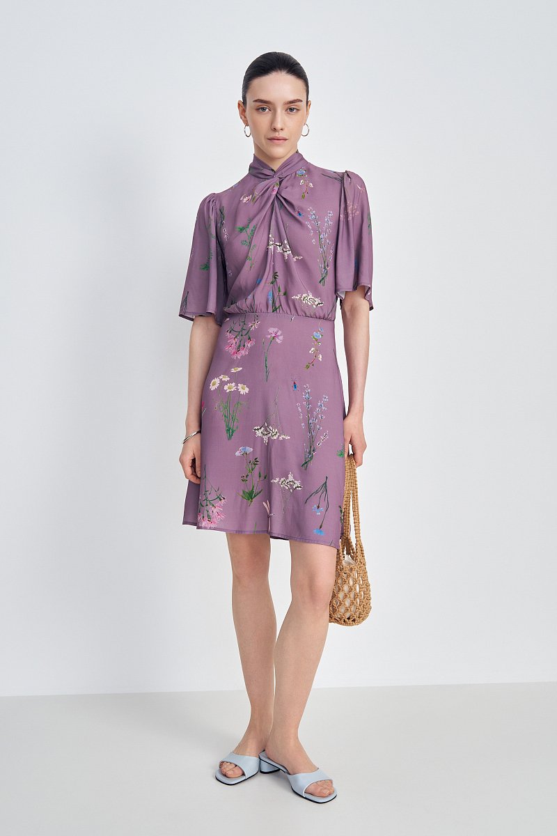 Платье из хлопка с цветочным принтом, Модель FSE110108, Фото №2