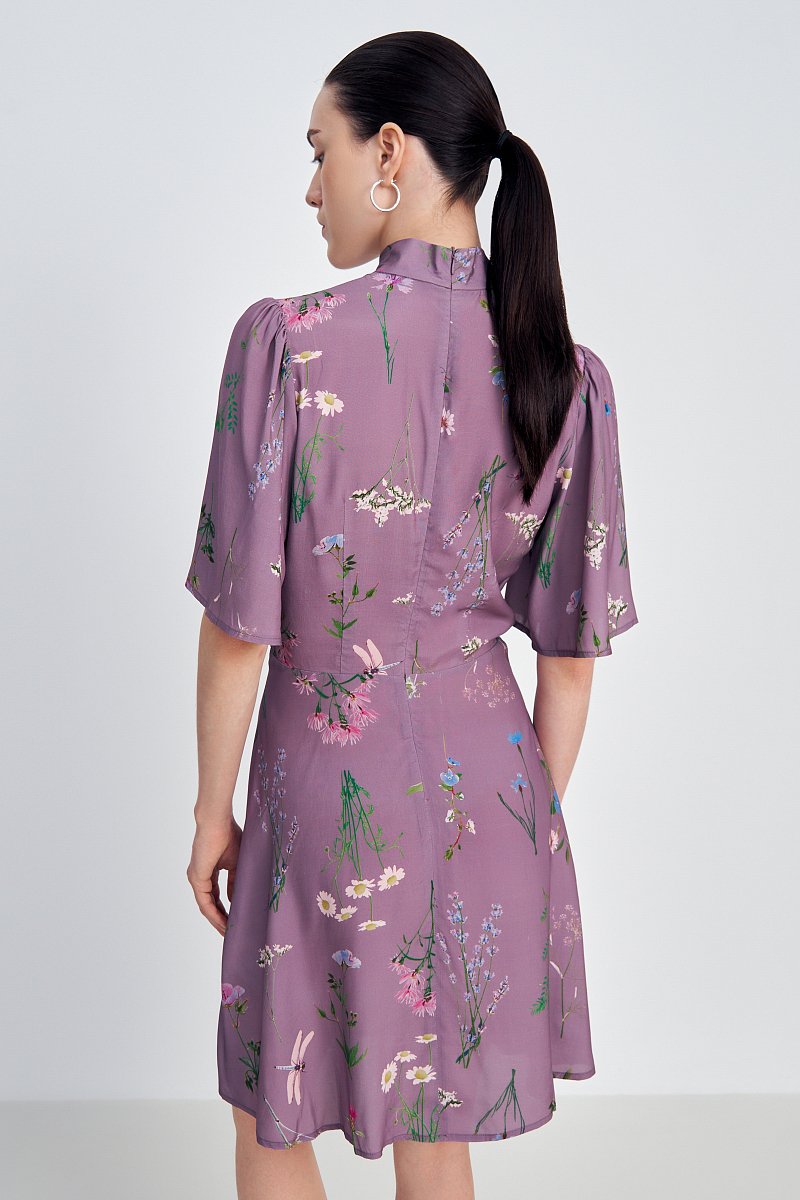 Платье изо льна с цветочным принтом, Модель FSE110108, Фото №5