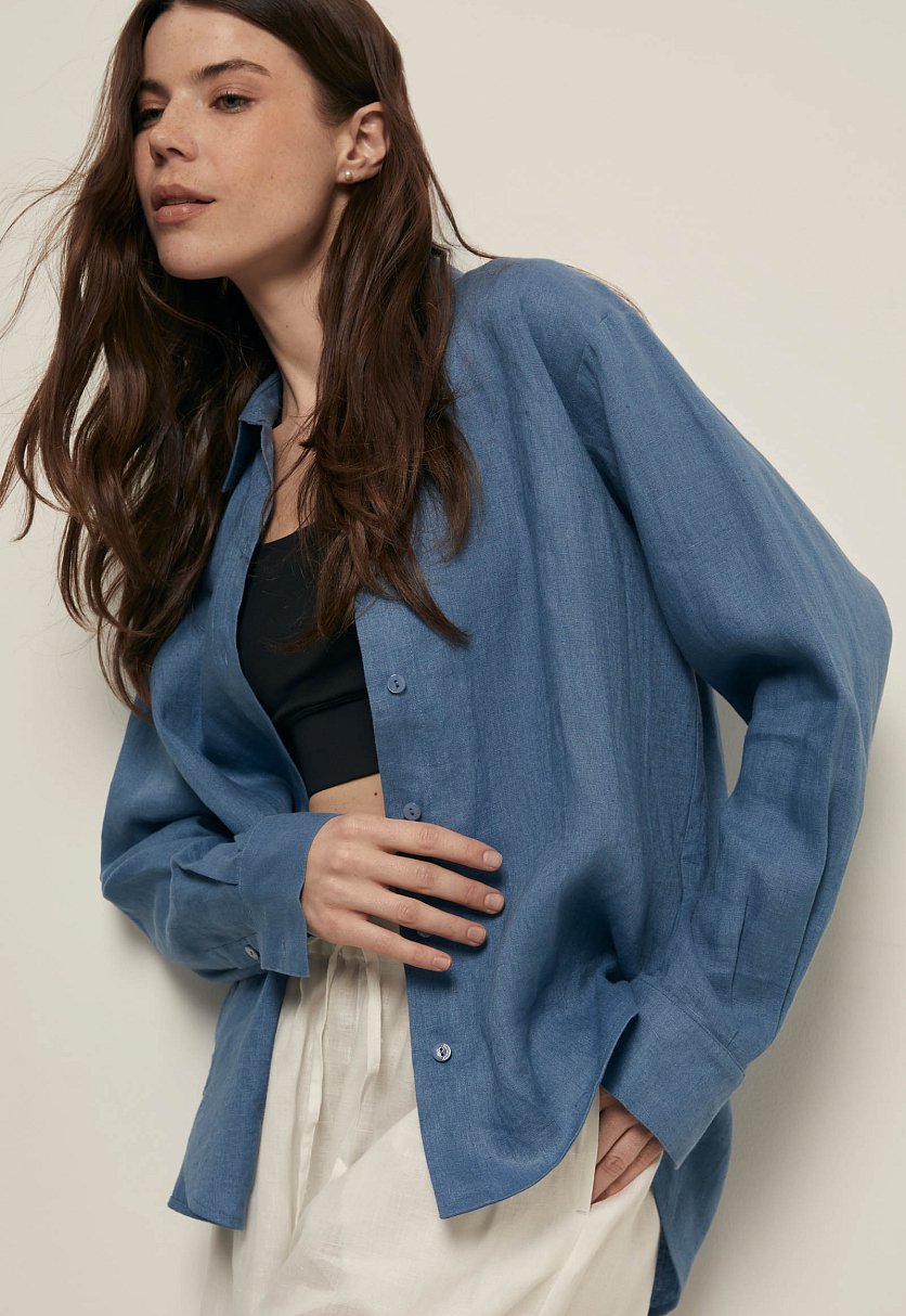 Рубашка изо льна