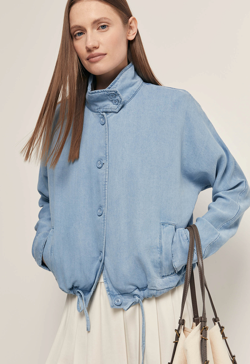 Джинсовый жакет из тенселя Джинсовый жакет из тенселя