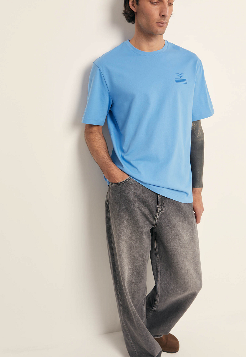 Футболка из хлопка с принтом Футболка из хлопка с принтом