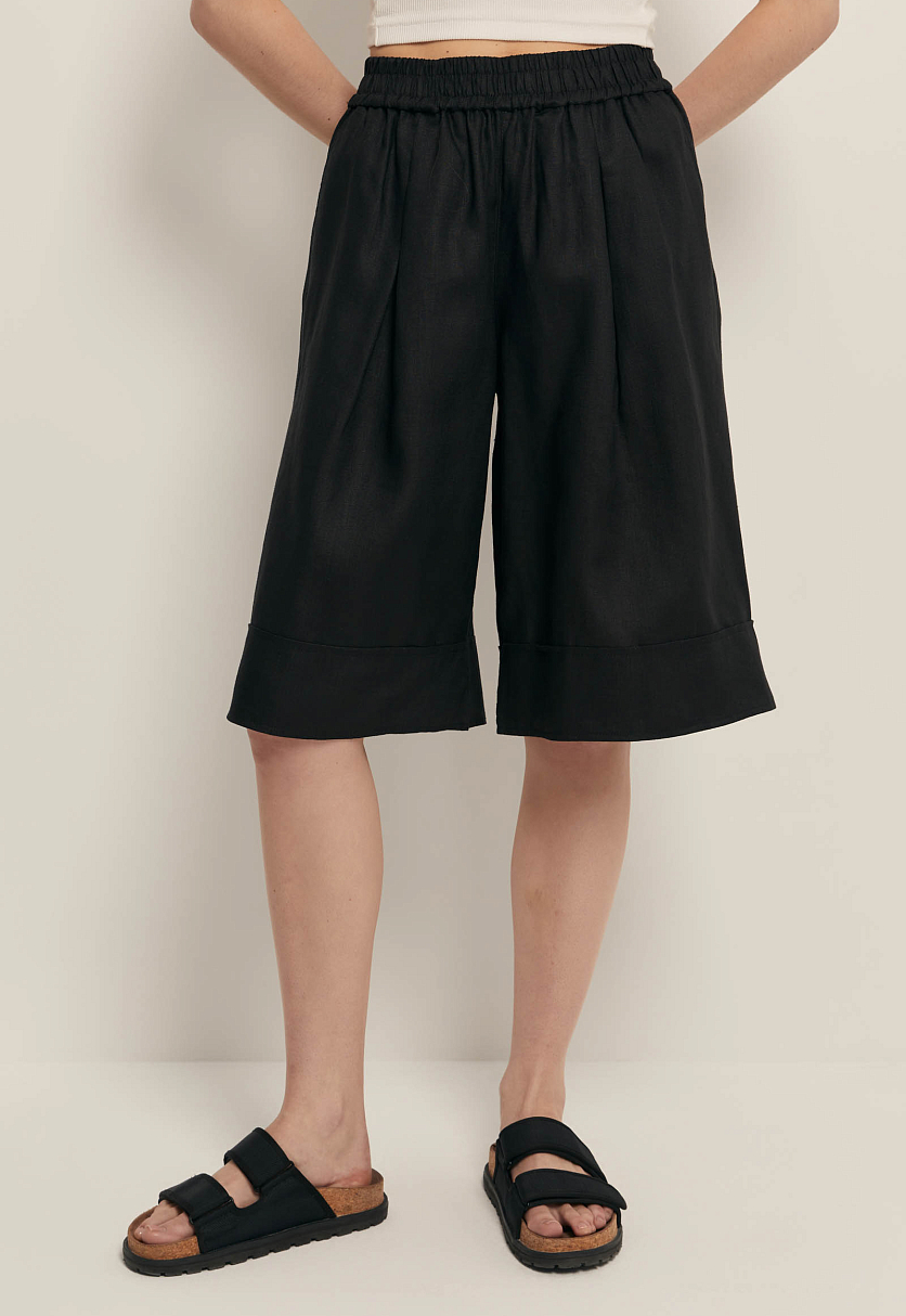 Шорты изо льна на резинке Шорты изо льна на резинке