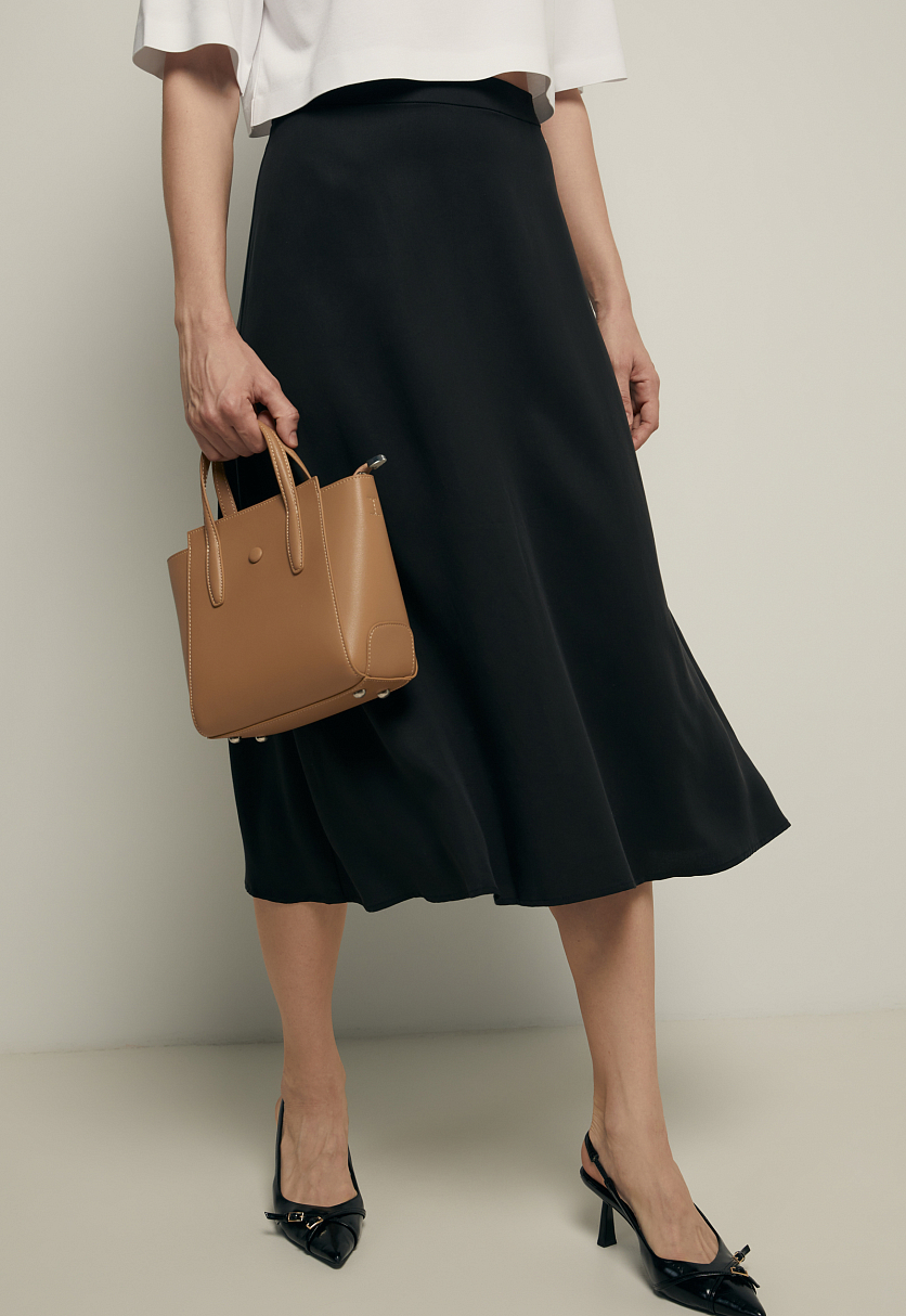 Юбка А-силуэта из тенселя Юбка А-силуэта из тенселя