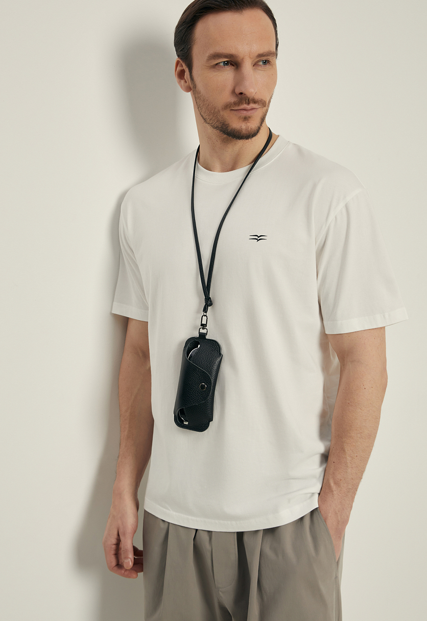 Футболка свободного силуэта с принтом