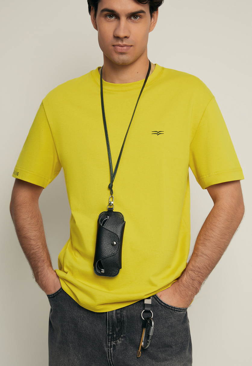 Футболка прямого кроя из хлопка