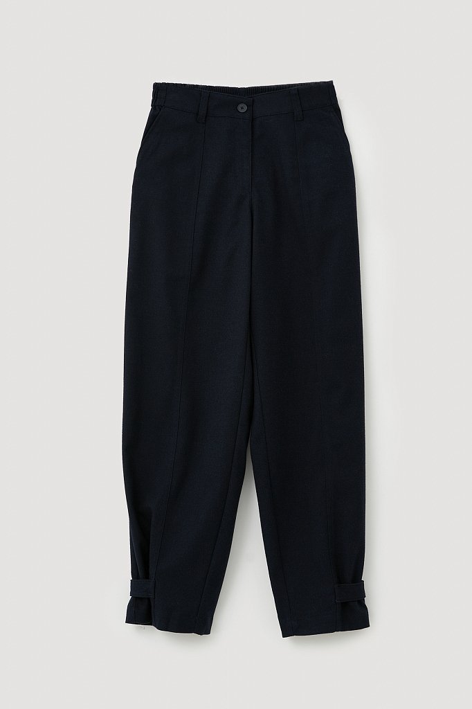 Широкие брюки из смесовой костюмной ткани., Модель FWB110105, Фото №7
