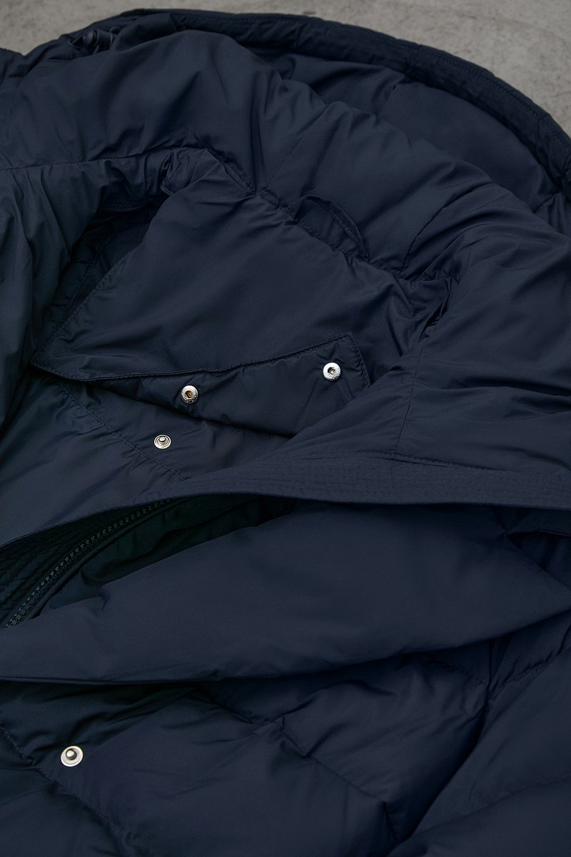 Стеганое пуховое пальто  с капюшоном, Модель FWB11012, Фото №7