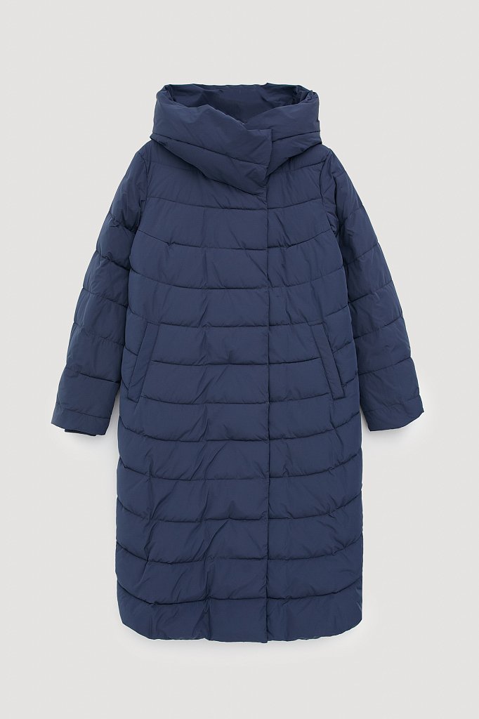 Утепленное пальто женское с капюшоном, Модель FWB110139, Фото №8
