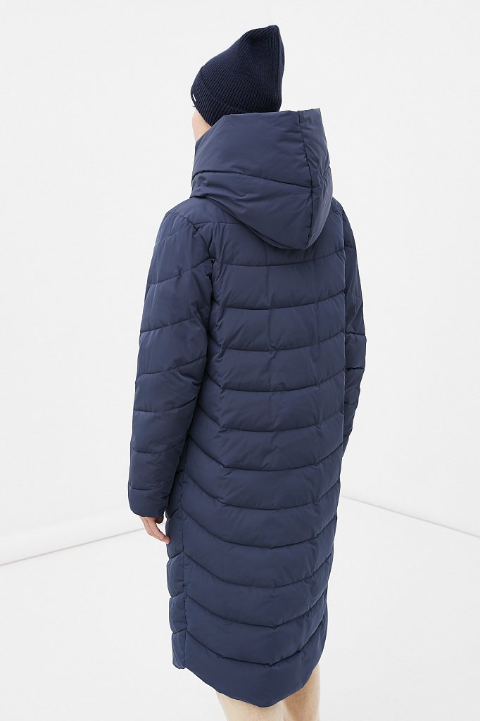 Утепленное пальто женское с капюшоном, Модель FWB110139, Фото №5