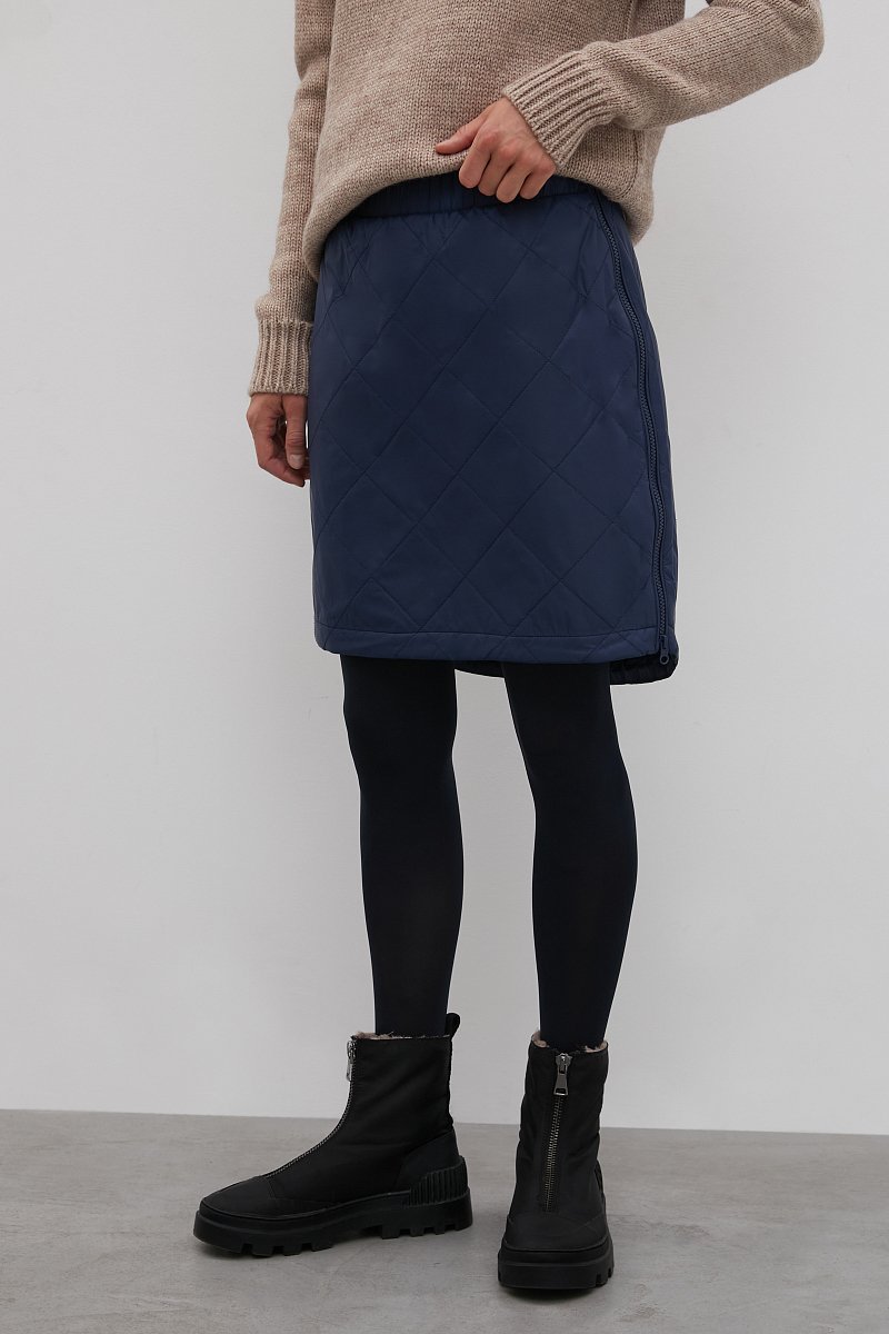 Стеганая юбка мини, Модель FWB110148, Фото №2