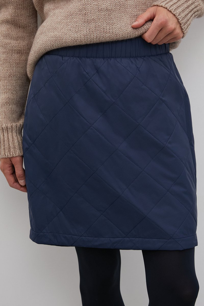 Стеганая юбка мини, Модель FWB110148, Фото №3