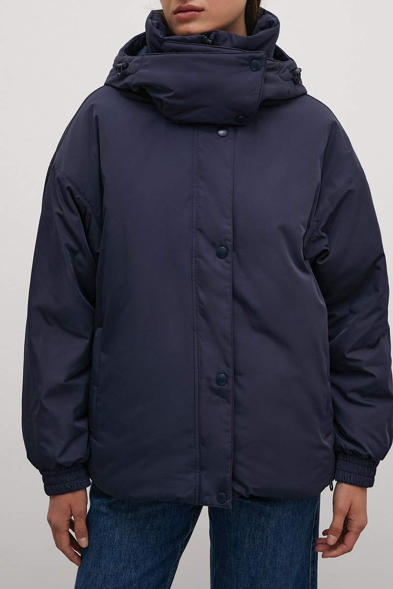 Утепленная куртка oversize силуэта, Модель FWB11021, Фото №3