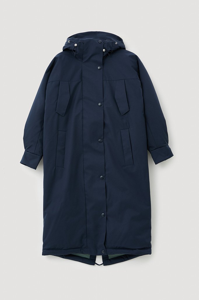 Утепленное пальто с капюшоном, Модель FWB11030, Фото №7