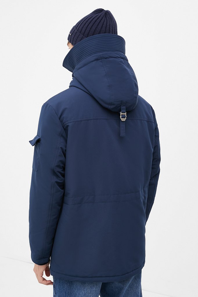 Утепленная куртка мужская с капюшоном, Модель FWB21004, Фото №5
