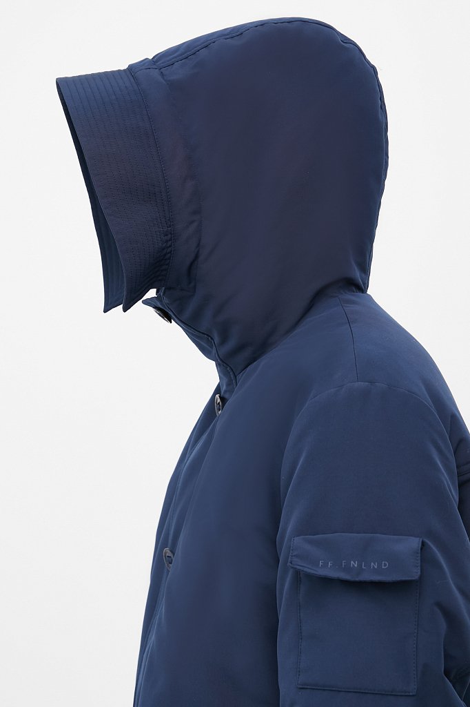 Утепленная куртка мужская с капюшоном, Модель FWB21004, Фото №6