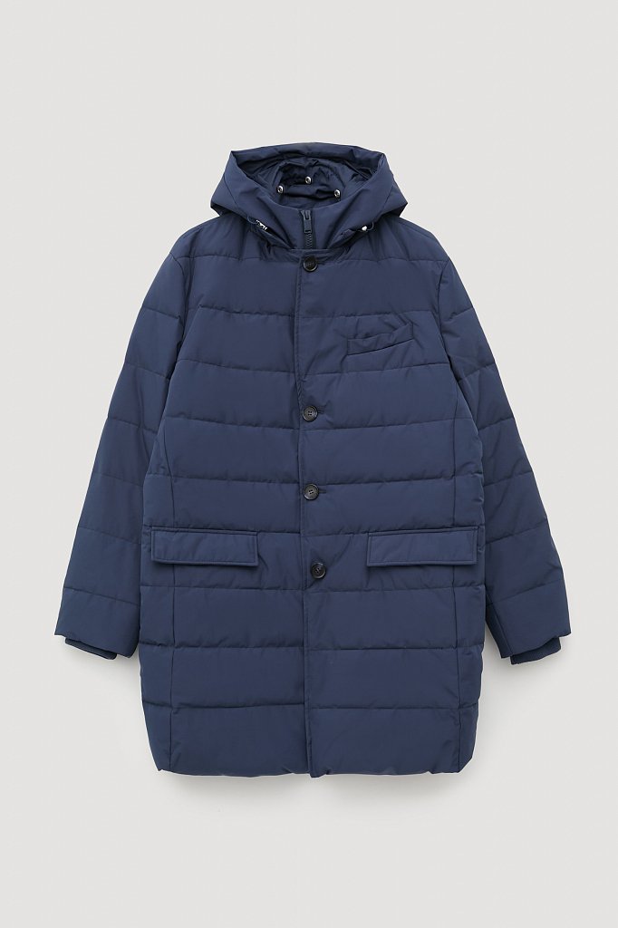 Утепленное пальто с капюшоном, Модель FWB21008, Фото №8