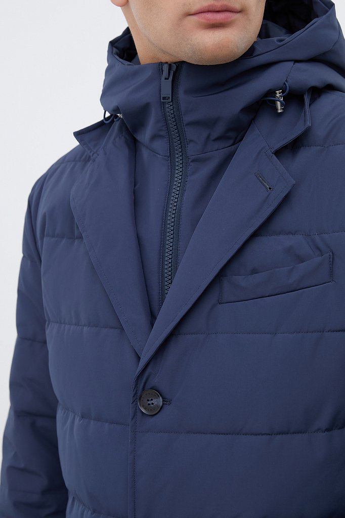 Утепленное пальто с капюшоном, Модель FWB21008, Фото №7