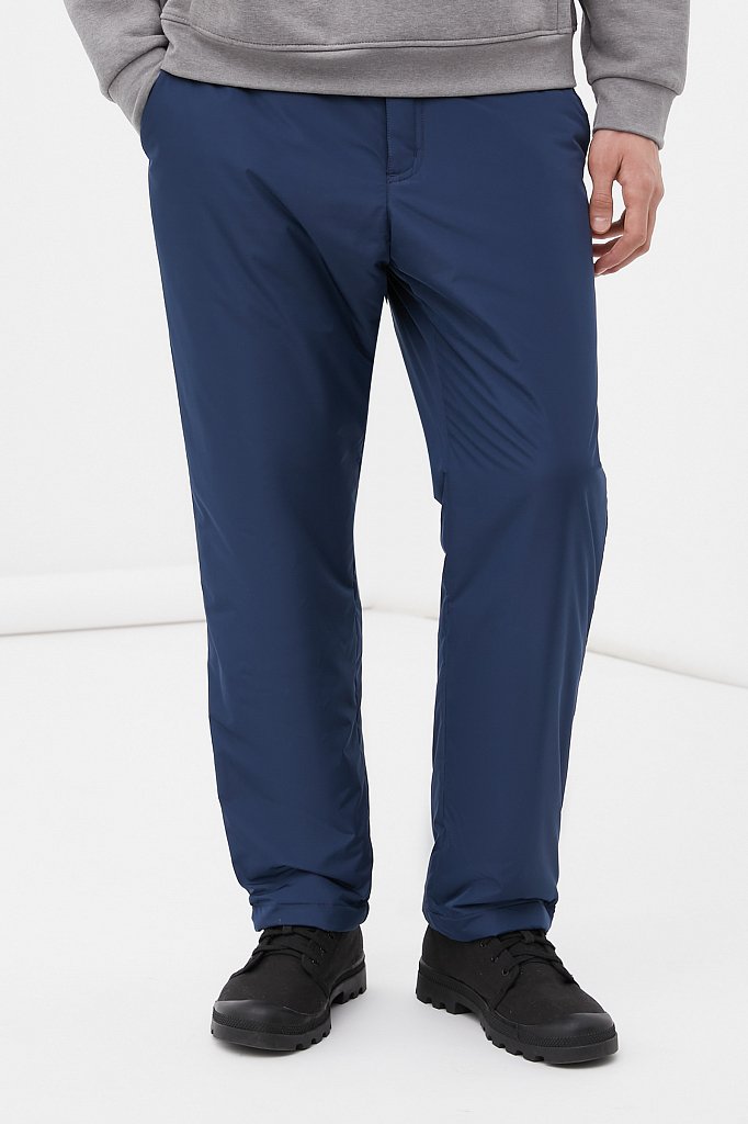Утепленные брюки мужские прямого кроя, Модель FWB21060, Фото №2