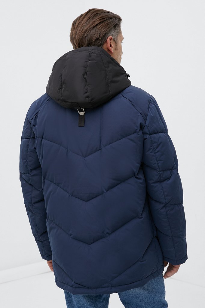 Утепленная куртка мужская с капюшоном, Модель FWB26065, Фото №5