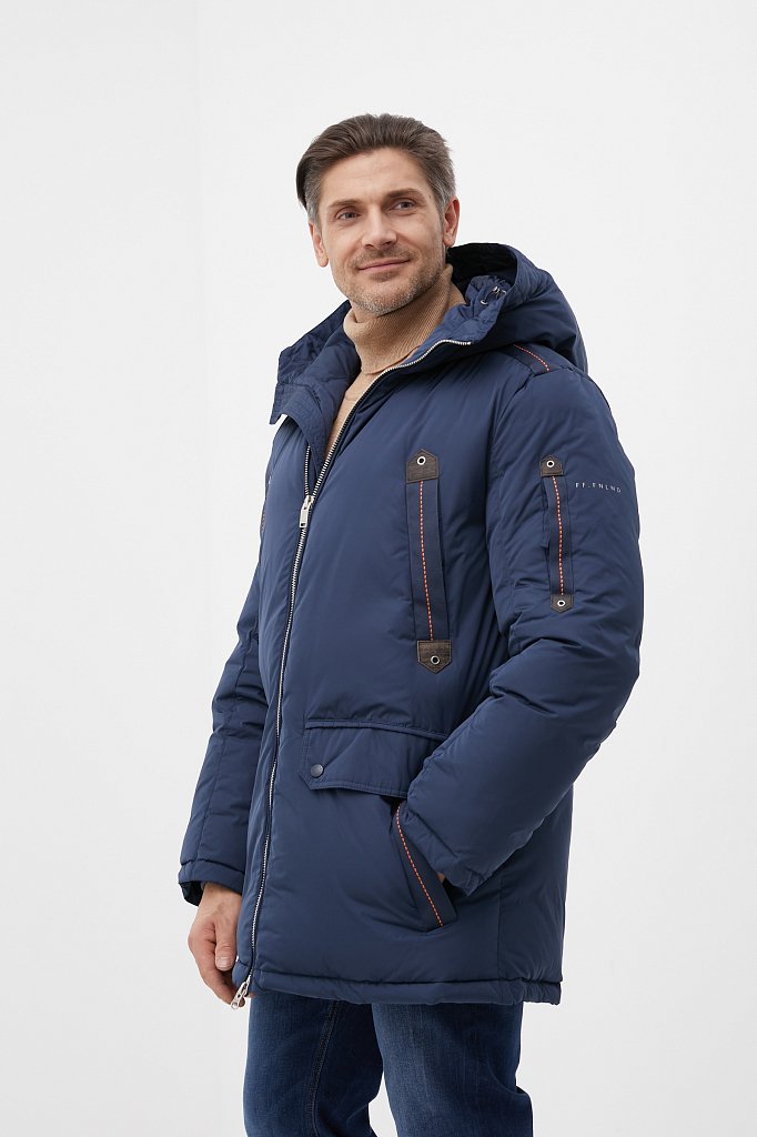 Пуховое пальто мужское plus size, Модель FWB26067, Фото №2