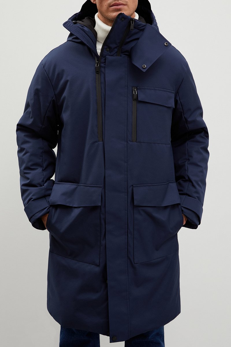 Утепленное пальто с капюшоном, Модель FWB61029, Фото №3
