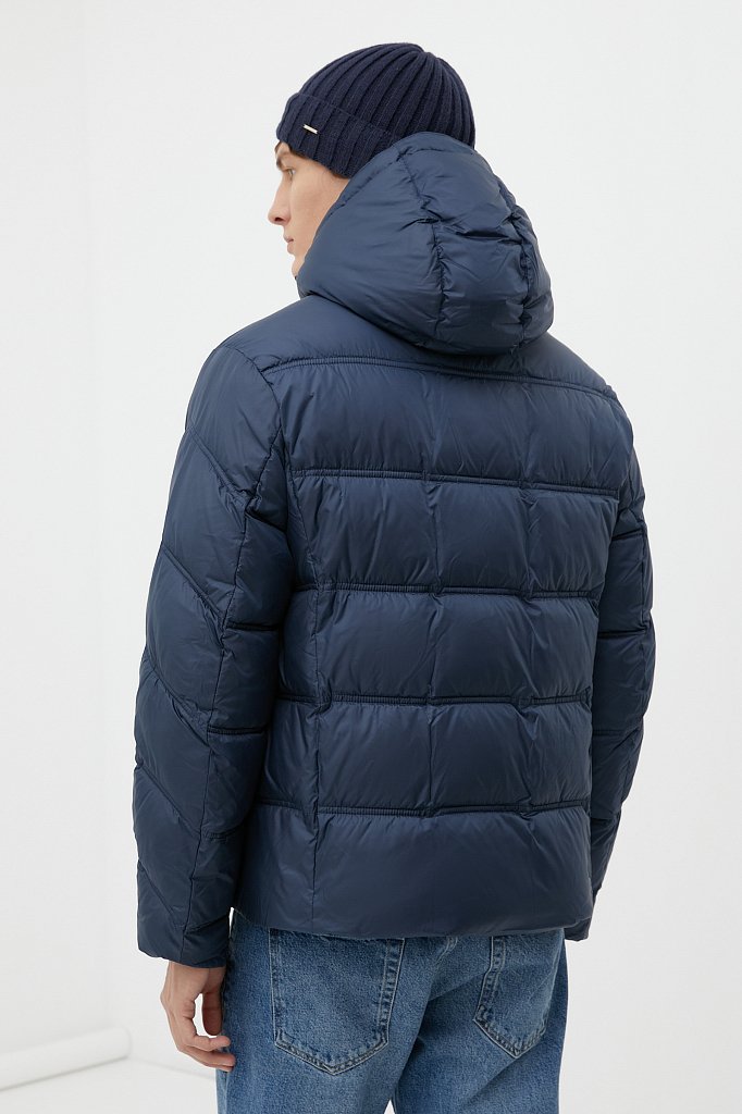 Утепленная куртка мужская с капюшоном, Модель FWB61036, Фото №4