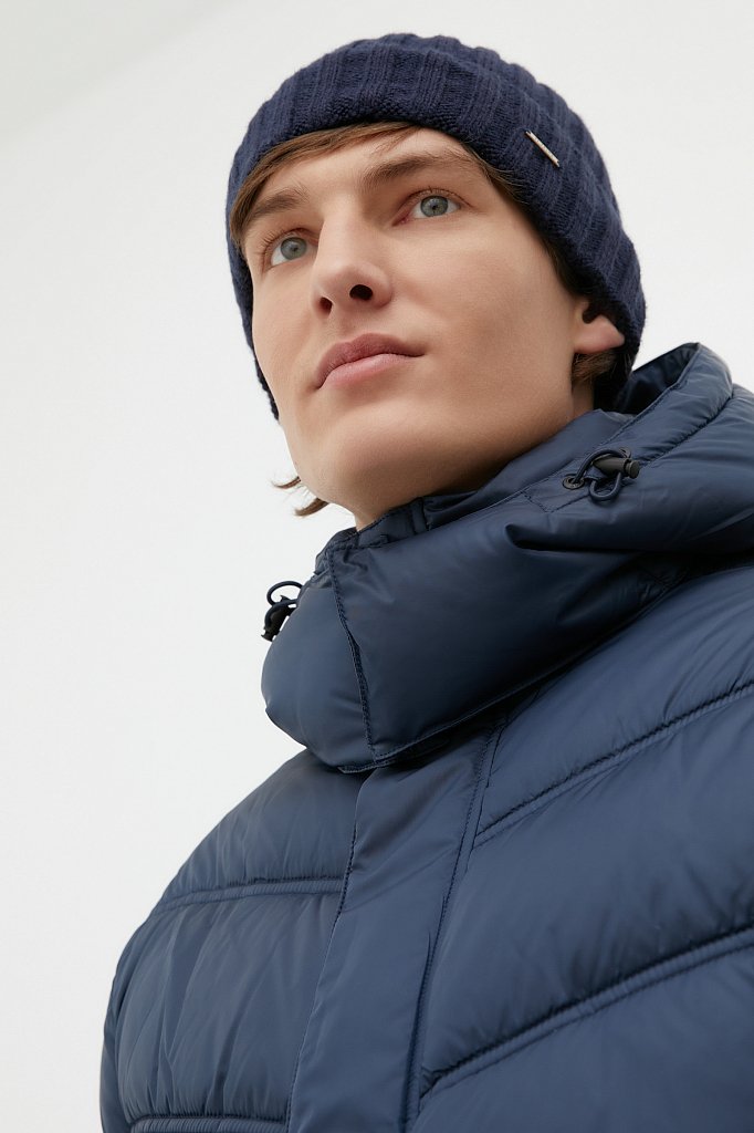 Утепленная куртка мужская с капюшоном, Модель FWB61036, Фото №5
