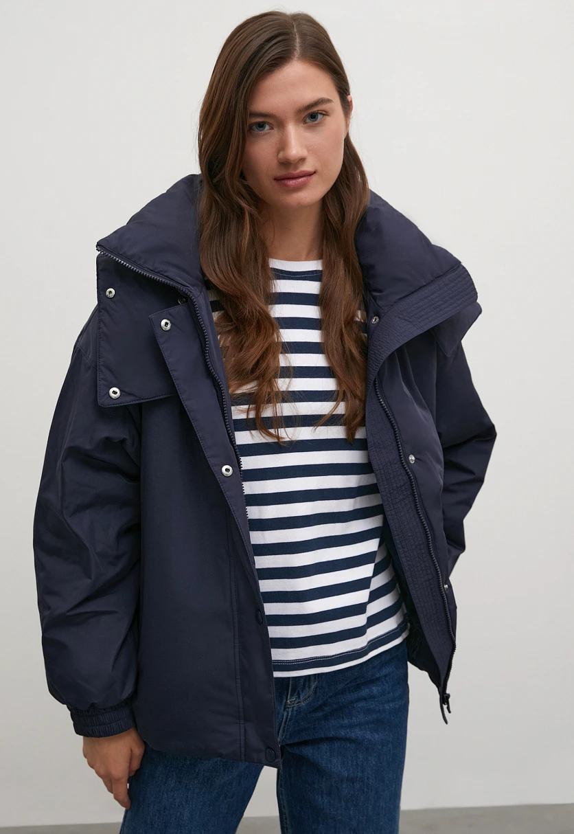Утепленная куртка oversize силуэта, Модель FWB11021, Фото №1