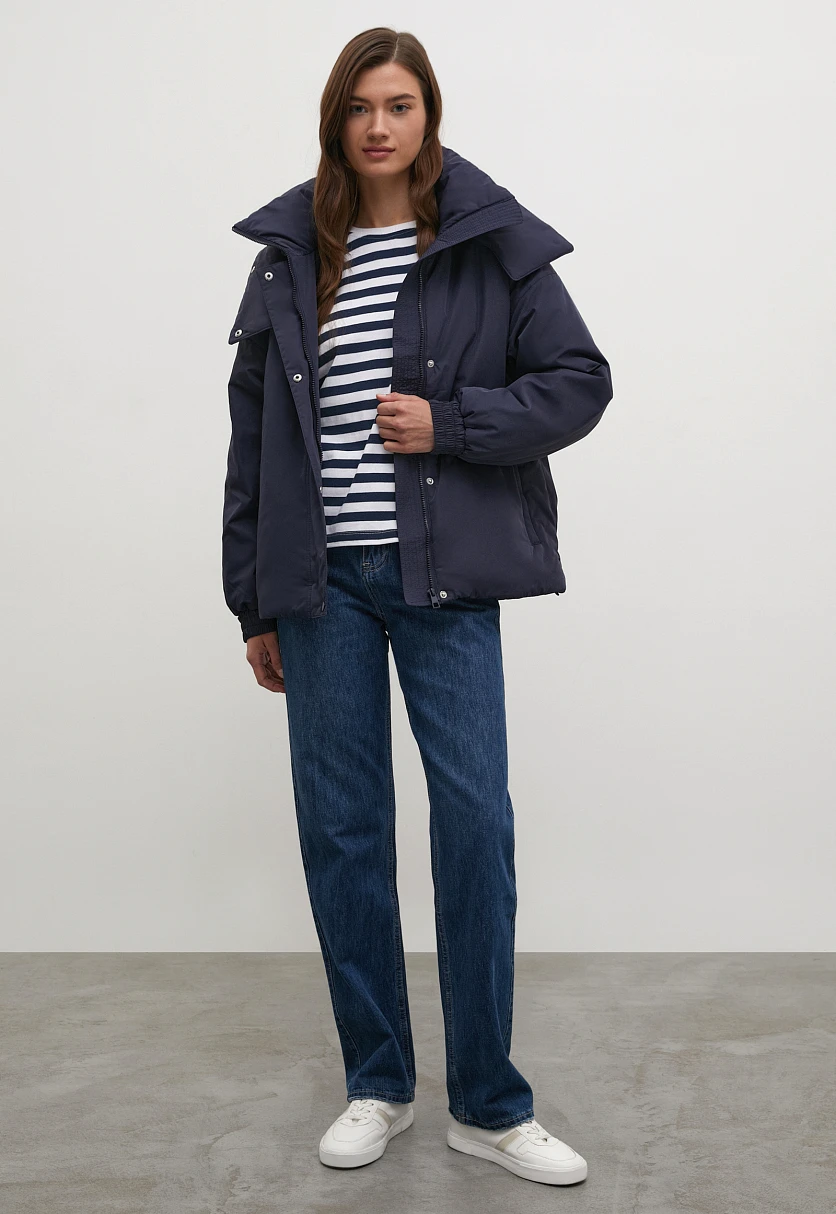 Утепленная куртка oversize силуэта, Модель FWB11021, Фото №2