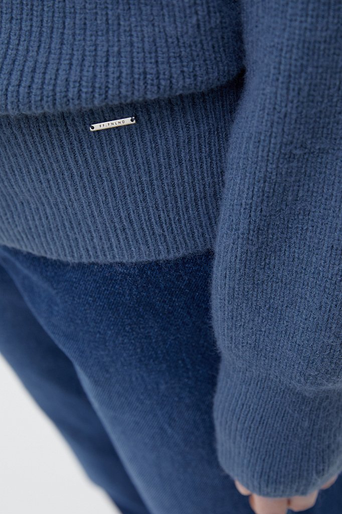 Трикотажный джемпер oversize силуэта, Модель FWB11114, Фото №6