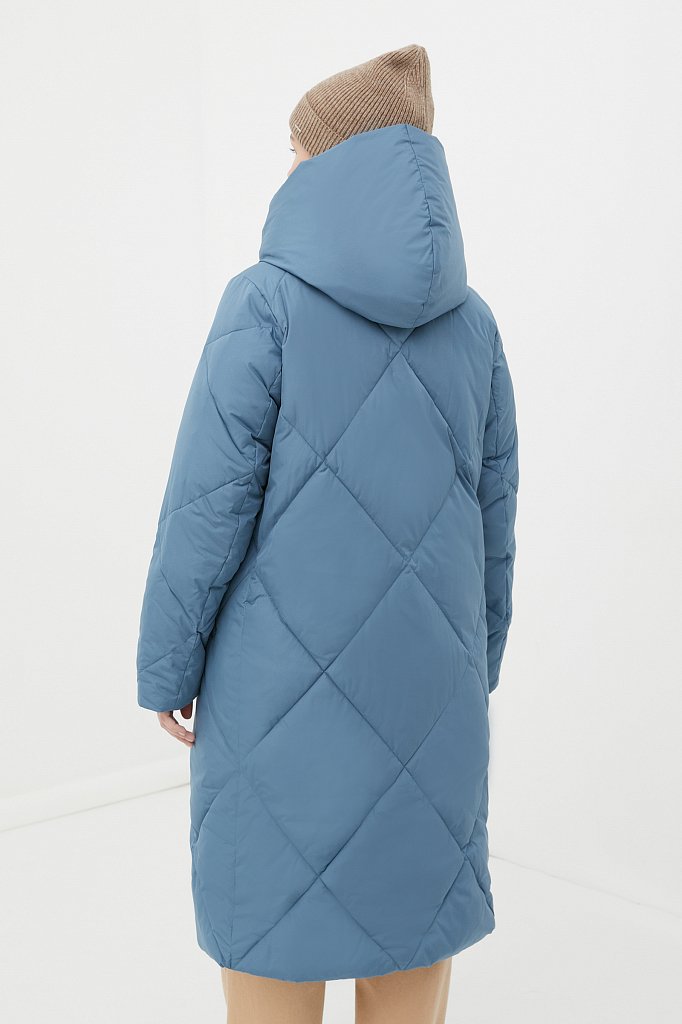 Утепленное стеганое пальто женское, Модель FWB160127, Фото №5