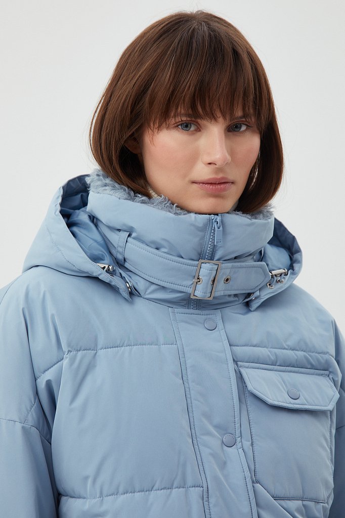 Пуховое пальто в стиле casual, Модель FWB110120, Фото №6