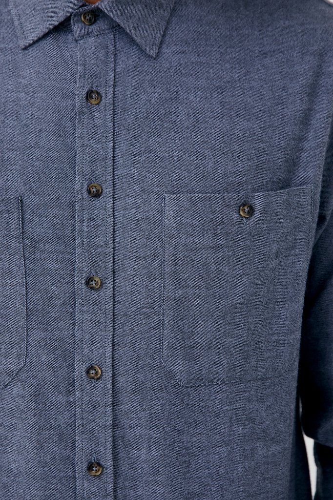 Классическая мужская рубашка из хлопка, Модель FWB61041, Фото №6