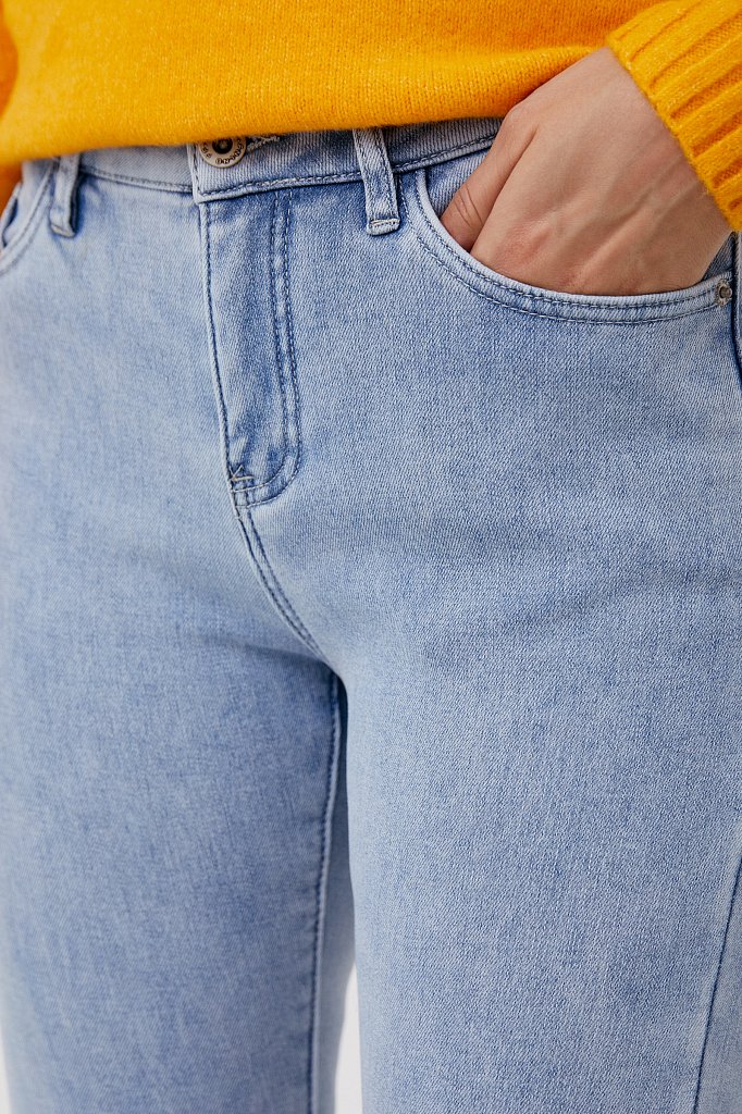 Утепленные джинсы женские, Модель FWB15001, Фото №5