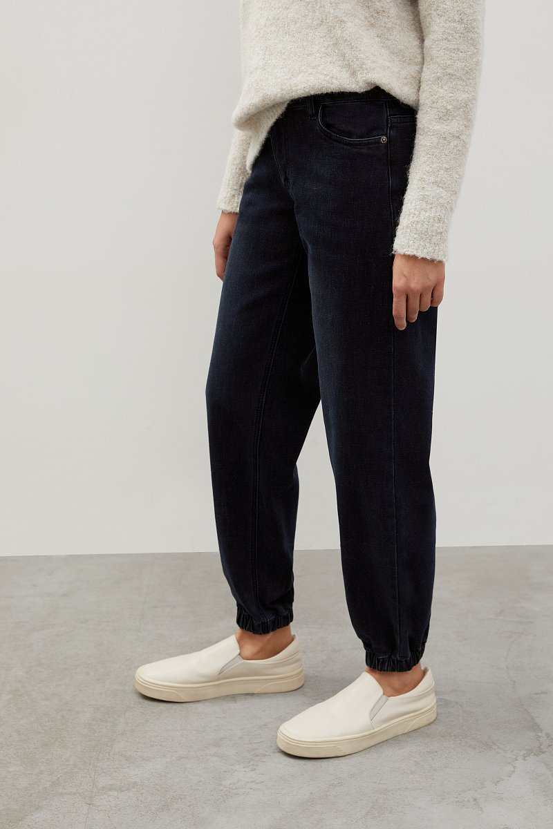 Утепленные джинсы jogger fit женские, Модель FWB15000, Фото №4