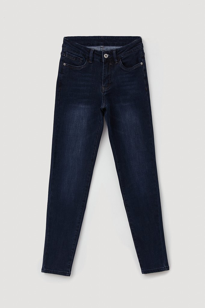 Утепленные джинсы straight fit, Модель FWB15002, Фото №6