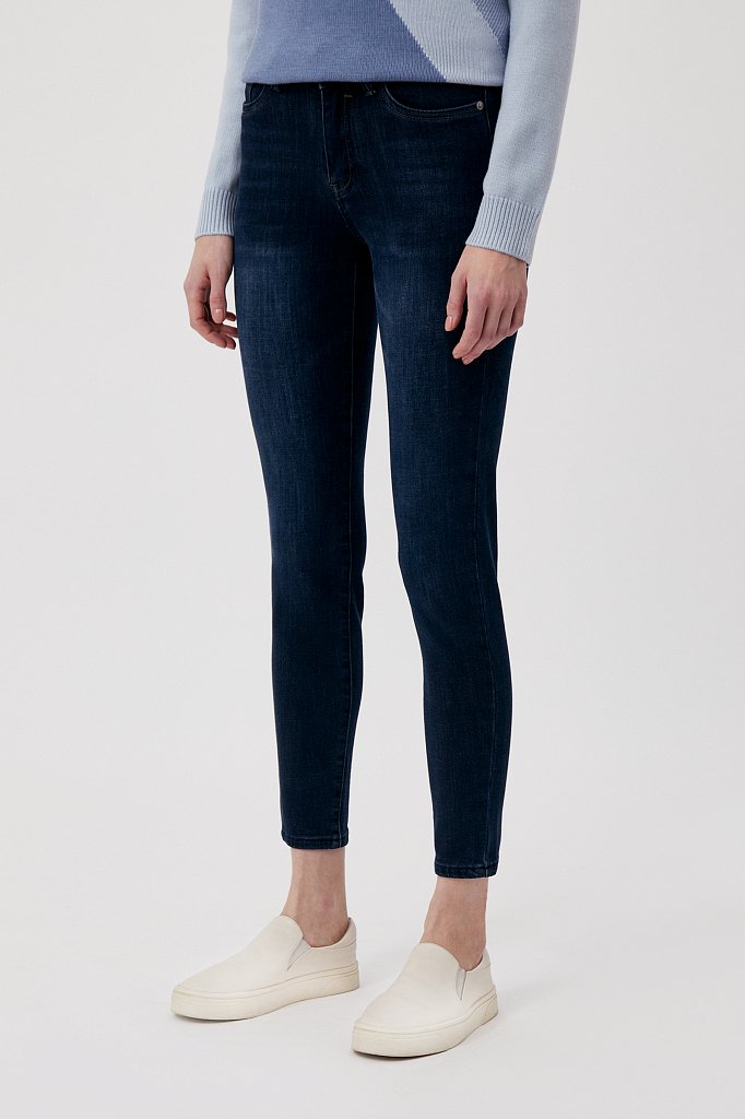 Утепленные джинсы straight fit, Модель FWB15002, Фото №3