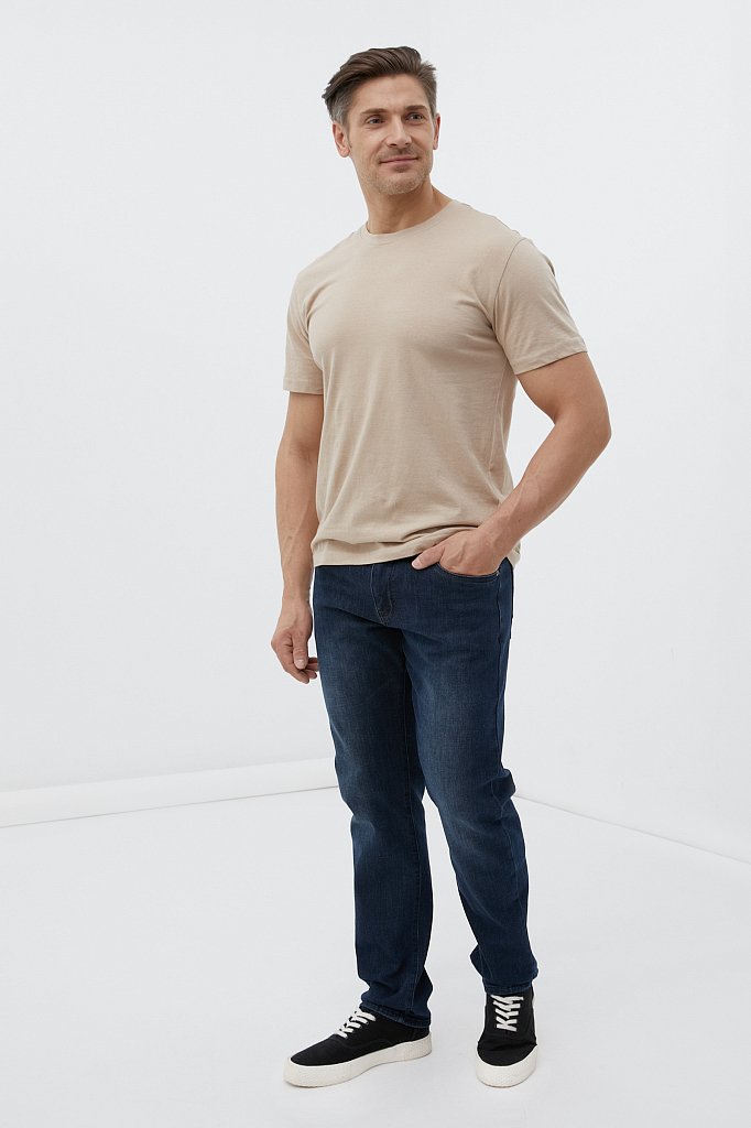 Утепленные джинсы straight fit мужские, Модель FWB25002, Фото №1
